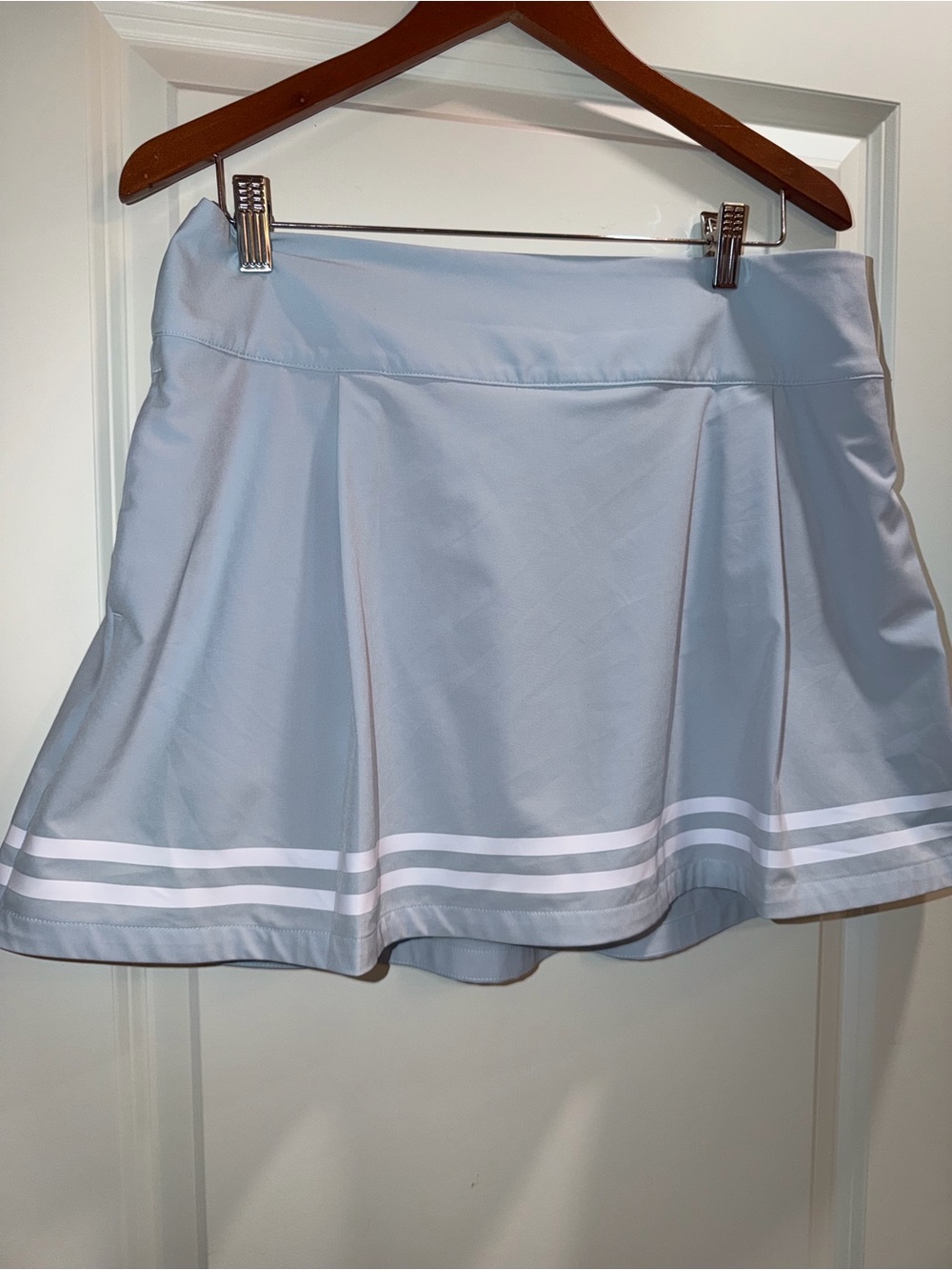 Alia Light Blue Athletic Skort with Tag Detail